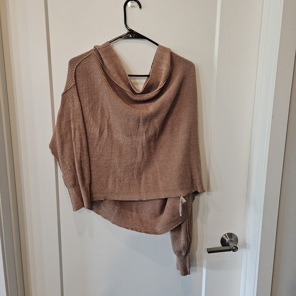 Free People Sweaters - Free People Cowl Neck Sweater in Tan